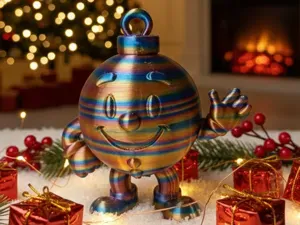 Boule de Noël Vivante – Figurine 3D