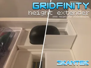 Gridfinity height extender (for stackability)
