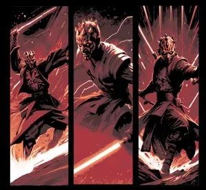 Fan Art Set of 3 Bookmarks - Star Wars: Phantom Menace Darth Maul