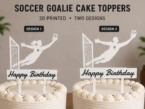 Goalkeeper Football Birthday Cake Topper soccer