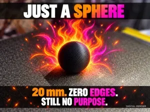 Just a Sphere — 20 mm Ball | STL + STEP