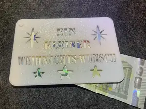 Gift card box / cash card / Voucher cash gift V1