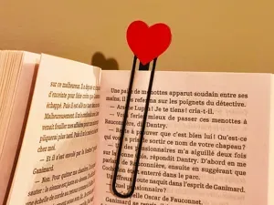 Marque page coeur