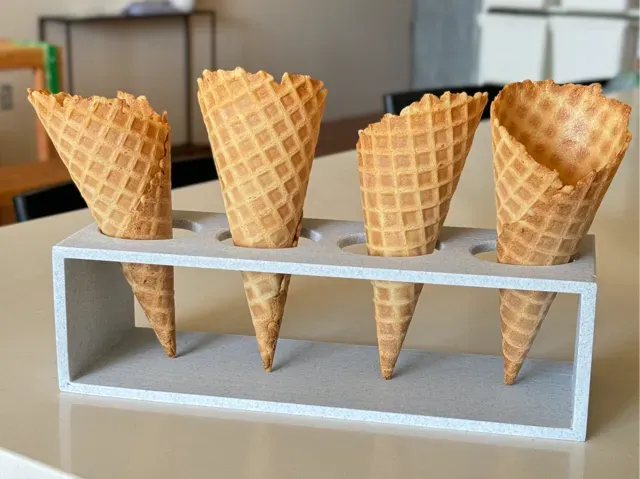 Ice Cream Waffle Cone Stand
