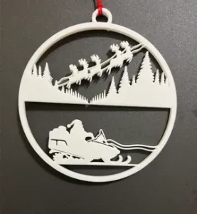 Snowmobile Santa Claus