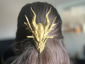 Dragon Skull Hair Pin