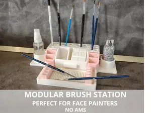 Modular Brush Station for Painting & Face Art V2