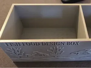 Multi-Compartment Aquarium Fish Food Organizer Box