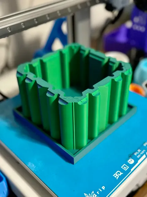 Geometric Planter with Drain Hole & Drip Tray — Image 3 of 8