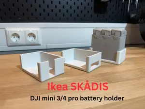 Ikea Skadis DJI mini 3 / 4 Pro battery holder
