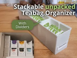 Stackable Tea Organizer for unpacked Teabags