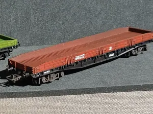 4-axle all-welded platform USSR. H0
