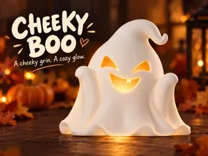Cute Halloween Ghost LED Tealight Cover