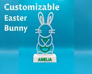 Customizable Easter Bunny Decoration (Read Description)
