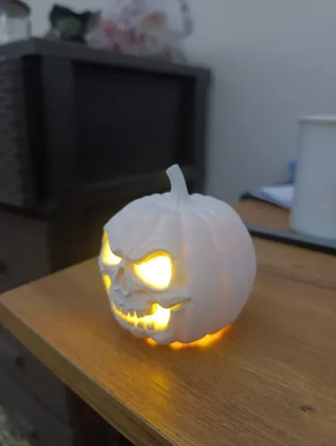 Halloween Skull Pumpkin Tea Light Holder — Фото 6 из 13