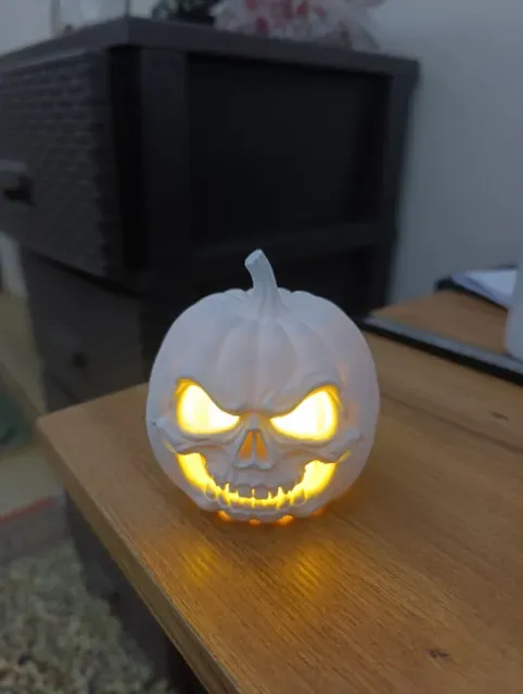 Halloween Skull Pumpkin Tea Light Holder — Фото 7 из 13