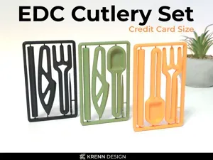 EDC Cutlery Set - Credit Card Size