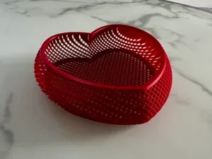 Cuore Geometrico Trasparente - Optical Illusion