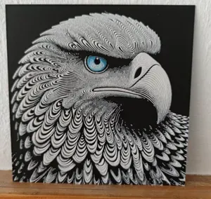 Hueforge of an eagle