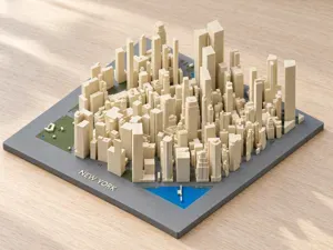New York Lower Manhattan - 3D City Map | AMS 3MF