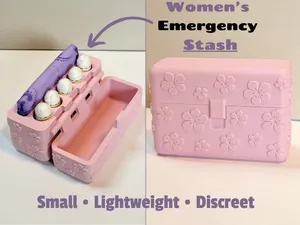 Women's Feminine Hygiene Case - Print In Place