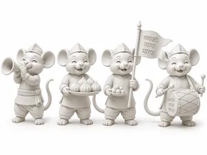 Ganpati Bappa Morya – Festive Mouse Set