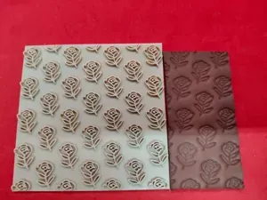 Leather Stamp – Rose Pattern