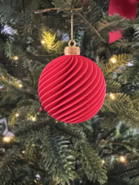 Spiral Christmas Tree Ball Ornament — Фото 2 из 7