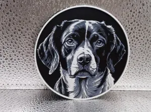 Brittany Spaniel Coaster – Hueforge