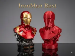 Iron Man Bust - IronMan Busto - 3D Model