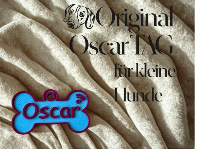 OscarTag - NFC Halsbandanhänger für kleine Hunde