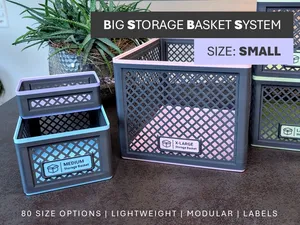 Big Storage Basket System – Size: Small