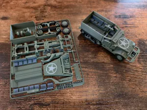 M2A1 HALF-TRACK KIT CARD 1:64 SCALE