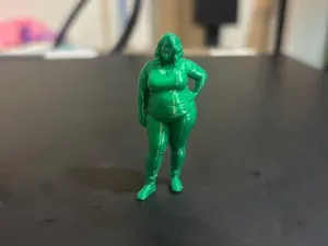 diorama miniature - smiling lady