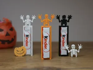 Halloween Skeleton Holder for Kinderschokolade