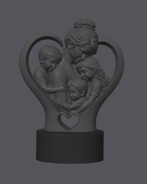 Escultura Abraço de Mãe Amor que Une a Família — Image 3 of 5