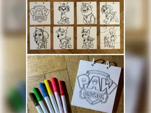 8-seitiges Malbuch Paw Patrol