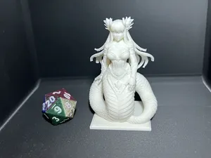 D&D-Dunkel-Element-Schlangenfrau