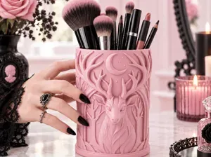 Goth Harry Potter Patronus Stag Brush Organizer