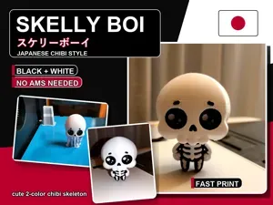 Skelly Boi - cute & fast 2 color Chibi skeleton