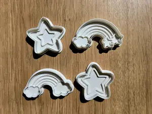 Rainbow Star Cutter For Cookie Playdoh Sand Clay