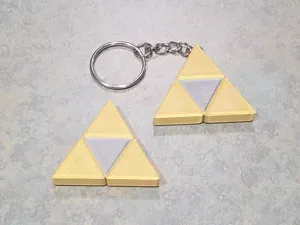 Zelda Triforce Keychain or Magnet