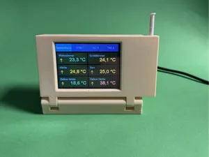 2,8 und 4 Inch TFT Gehäuse mit Ständer/Wandhalter