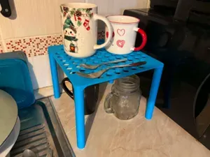 Kitchen table on a table
