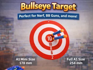 Wall target round - BullsEye - Nerf , Airsoft