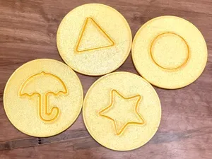 Squid Game - Dalgona Cookie Coasters