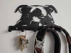 Pitbull Schlüsselbrett / Leinenhalter