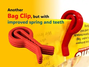 BAG CLIP with improved spring and teeth