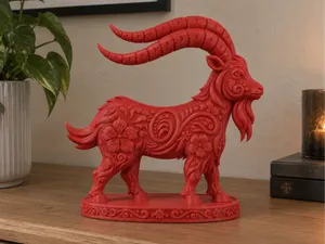 Chinese New Year 2027 – Fire Goat Decoration