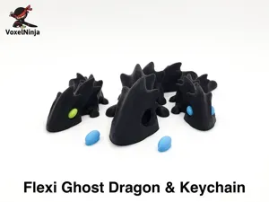 Flexi Ghost Dragon & Keychain | PARTS